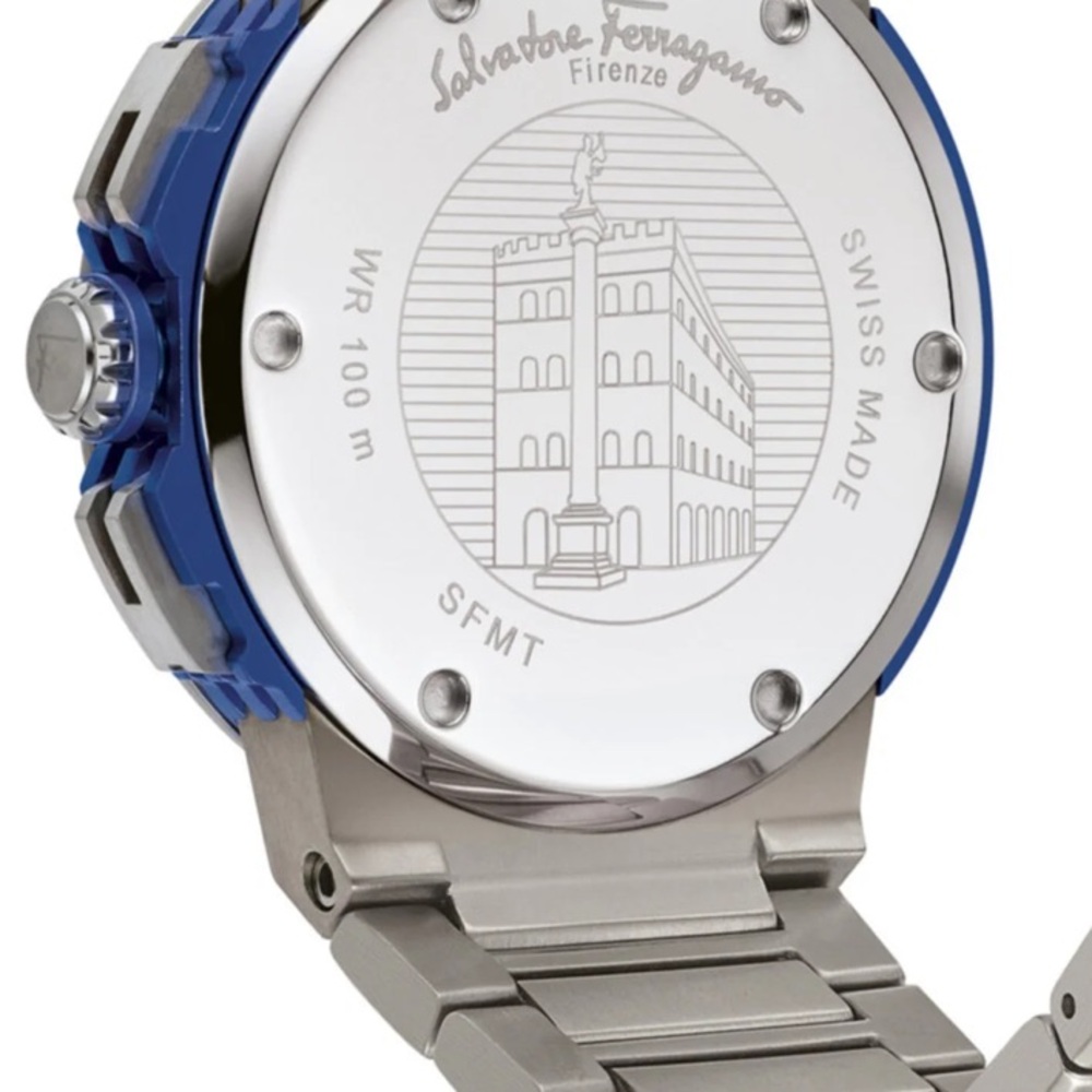 NWT SALVATORE FERRAGAMO F-80 Titanium Tech Mens Watch - Picture 13 of 15